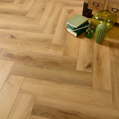 Kensington Luxury LVT Herringbone Oak Smoked Vintage